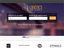 Tablet Screenshot of logisticsjobsearch.com